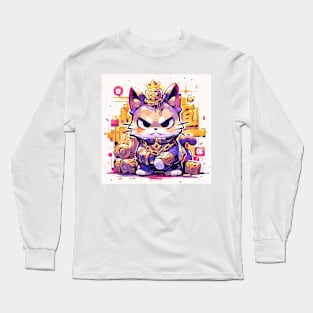 Pop Urban Prosperity Cat Long Sleeve T-Shirt